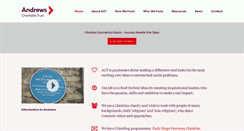 Desktop Screenshot of andrewscharitabletrust.org.uk